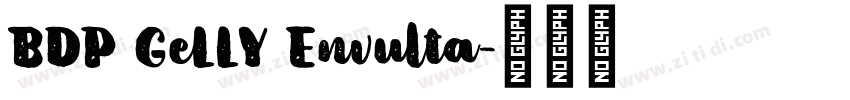 BDP GeLLY Envulta字体转换